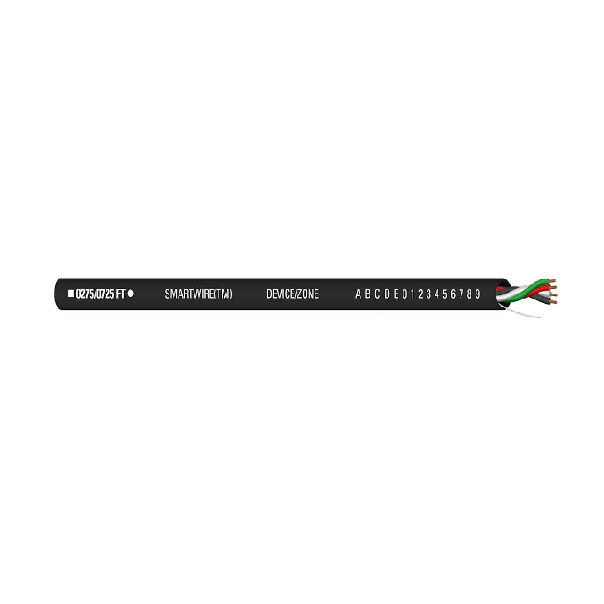 Windy City Wire 004380-110 22 AWG 4 Conductor Non-Shielded Plenum Black Jacket