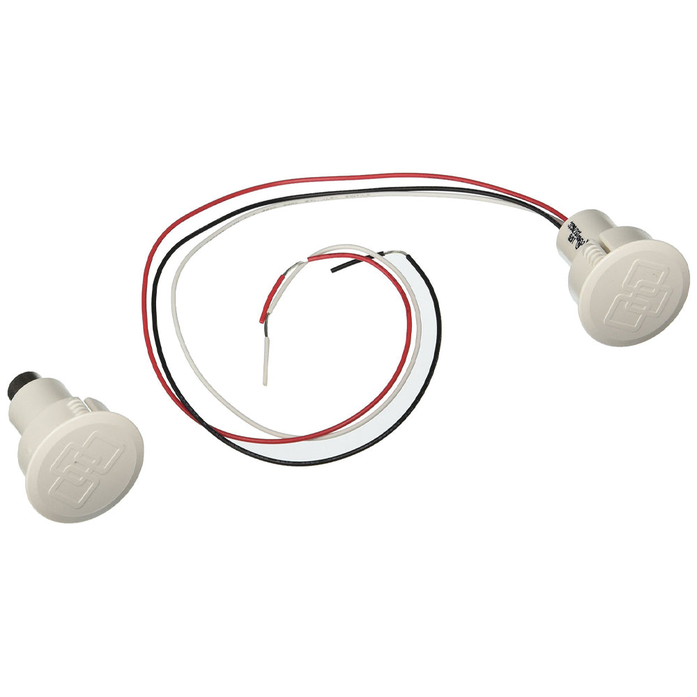 Interlogix 1076C Recessed Steel Door Magnetic Contact, White