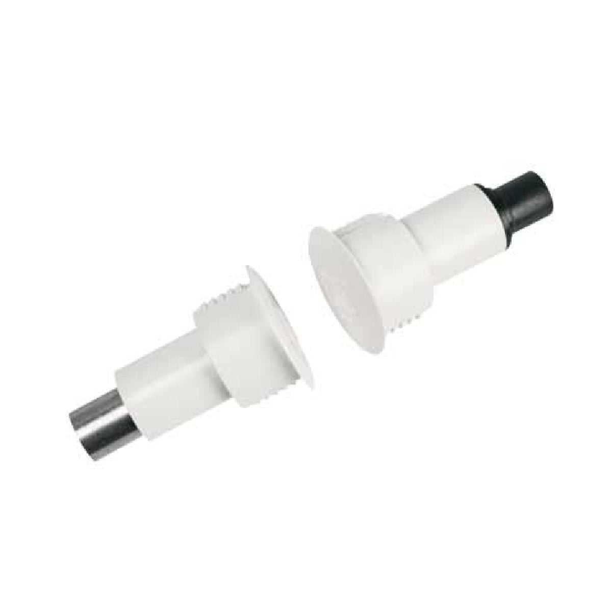 Interlogix 1078CW-N White Magnetic Recessed Steel Door Contact Switch