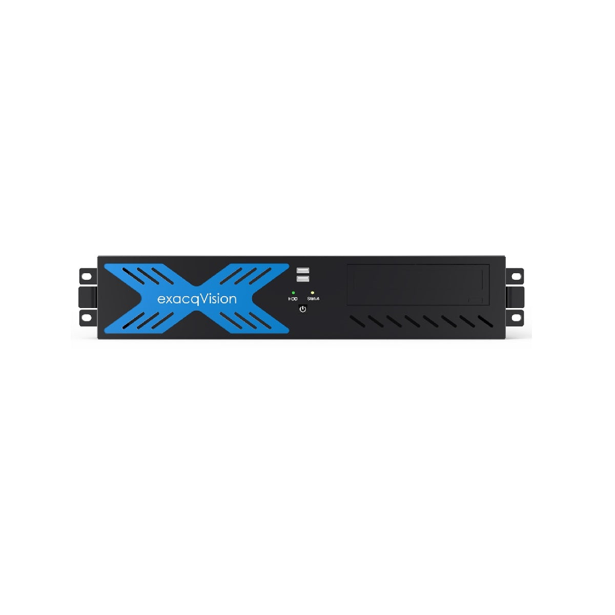 Exacq 1608-08T-R2AL Hybrid 2U Recorder with 8 IP Cameras Licenses (64 max) and 16 Analog at 30 FPS, 8TB HDD