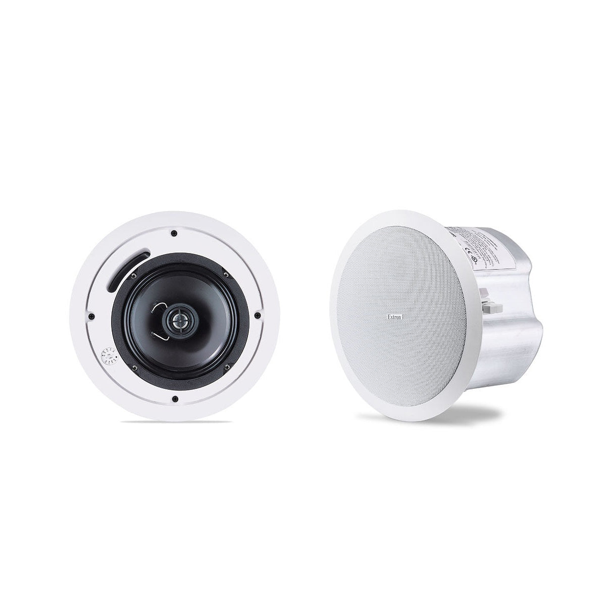 Extron 42-070-03 Two-Way Ceiling Speakers with 8" Back Can and 70/100 V Transformer,