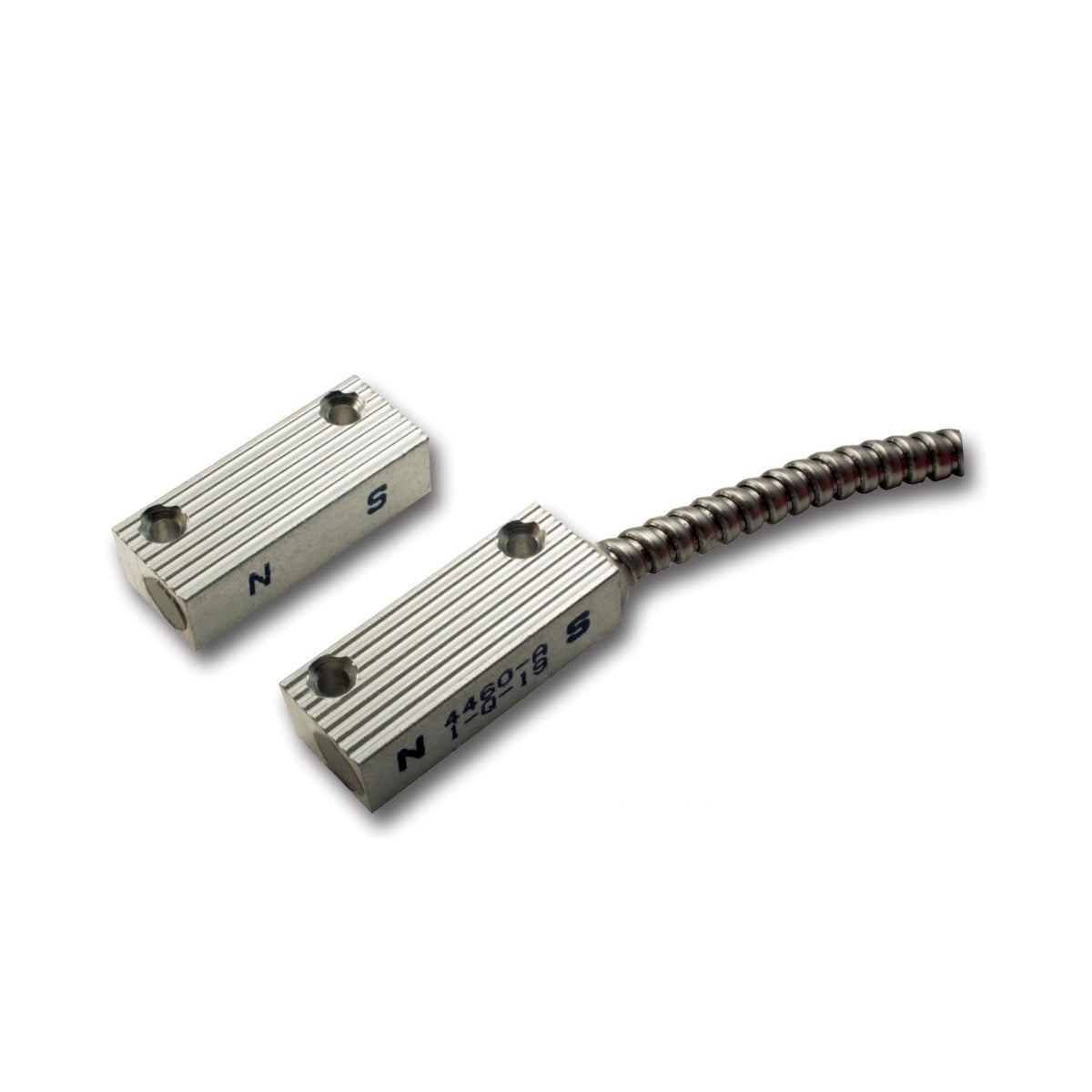 GRI 4463A Miniature Aluminum Commercial Switch Set, Standard 1" Gap, DPDT, 18" Armored Cable