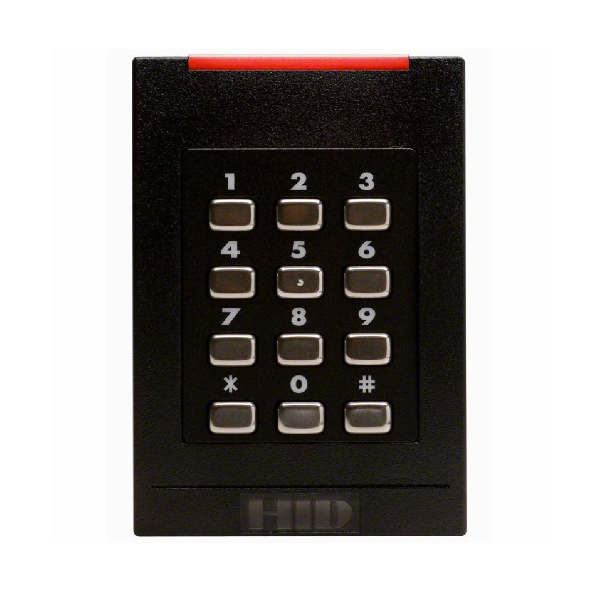 HID GLOBAL CORPORATION | 921NBNNEKE0000 Contactless Smart Card Keypad Reader, iClass SEOS, Wiegand Controller, Pigtail Wiring Connection, Black, HID Elite and Mobile Enabled, For Door