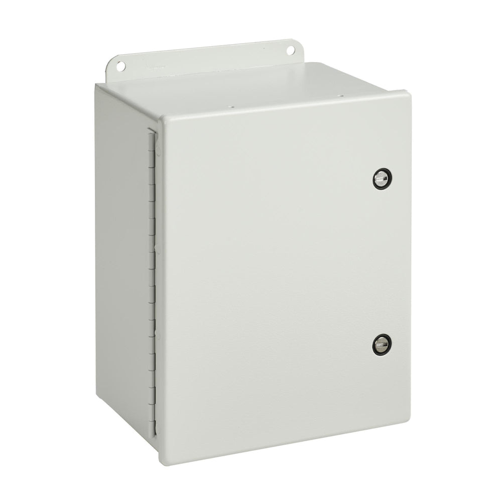 nVent Hoffman Continuous Hinge with 1/4-Turn Latch Type 4, 16.00x14.00x6.00, Gray, Steel