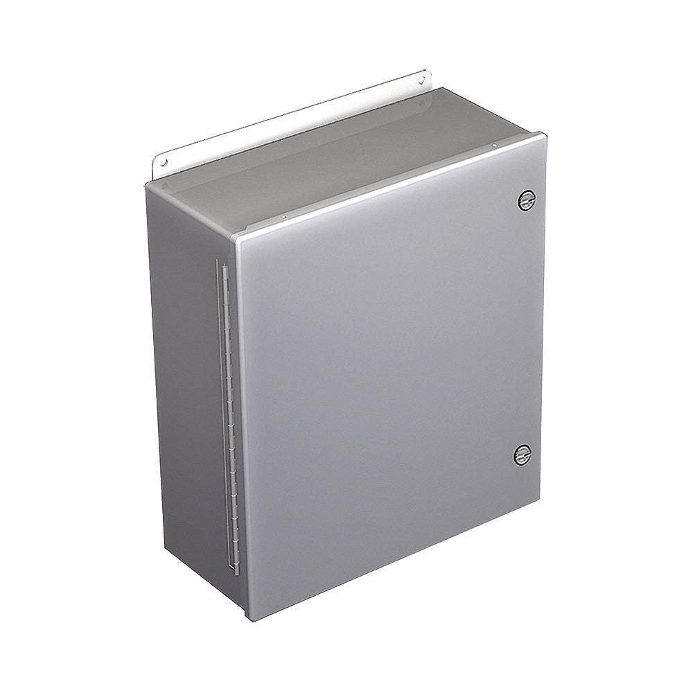 nVent Hoffman Continuous Hinge with 1/4-Turn Latch Type 4, 16.00x14.00x6.00, Gray, Steel