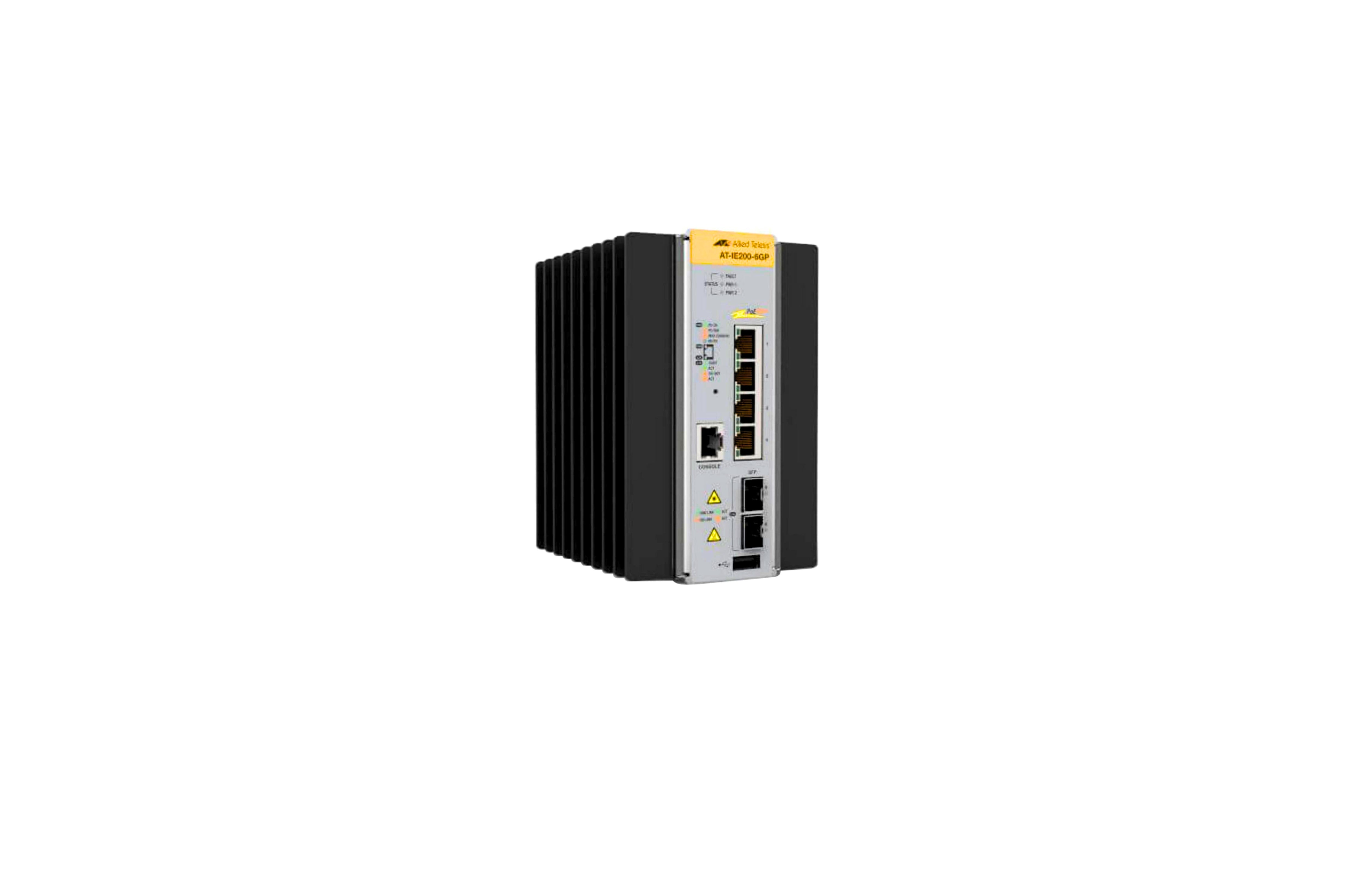 Allied Telesis AT-IE200-6GP 6 Ports Industrial Ethernet Layer 2 Switch Gigabit