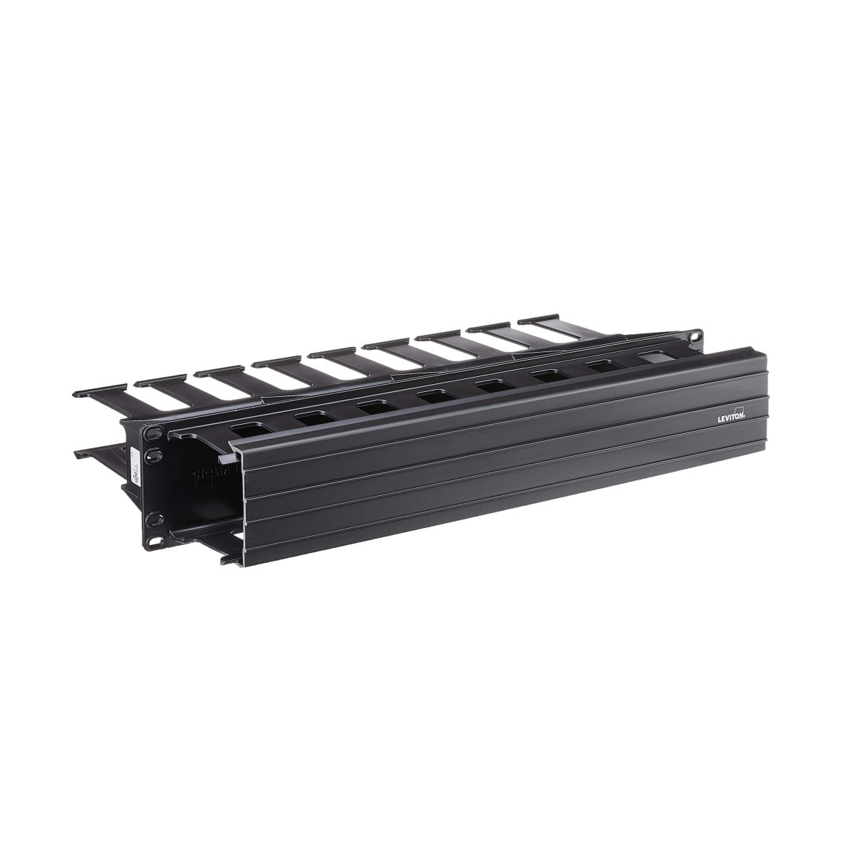 Leviton 492RU-HFR Horizontal Cable Management, 2RU, Black