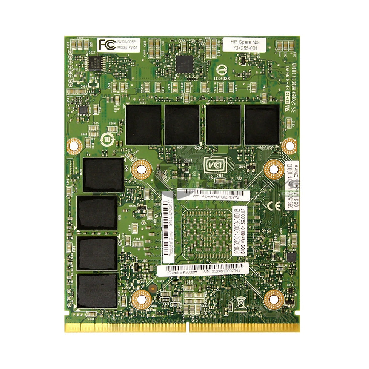Nvidia 665788-001-GPU EliteBook 8770W Nvidia Quadro K3000M 2GB GDDR5 Video Graphics Card