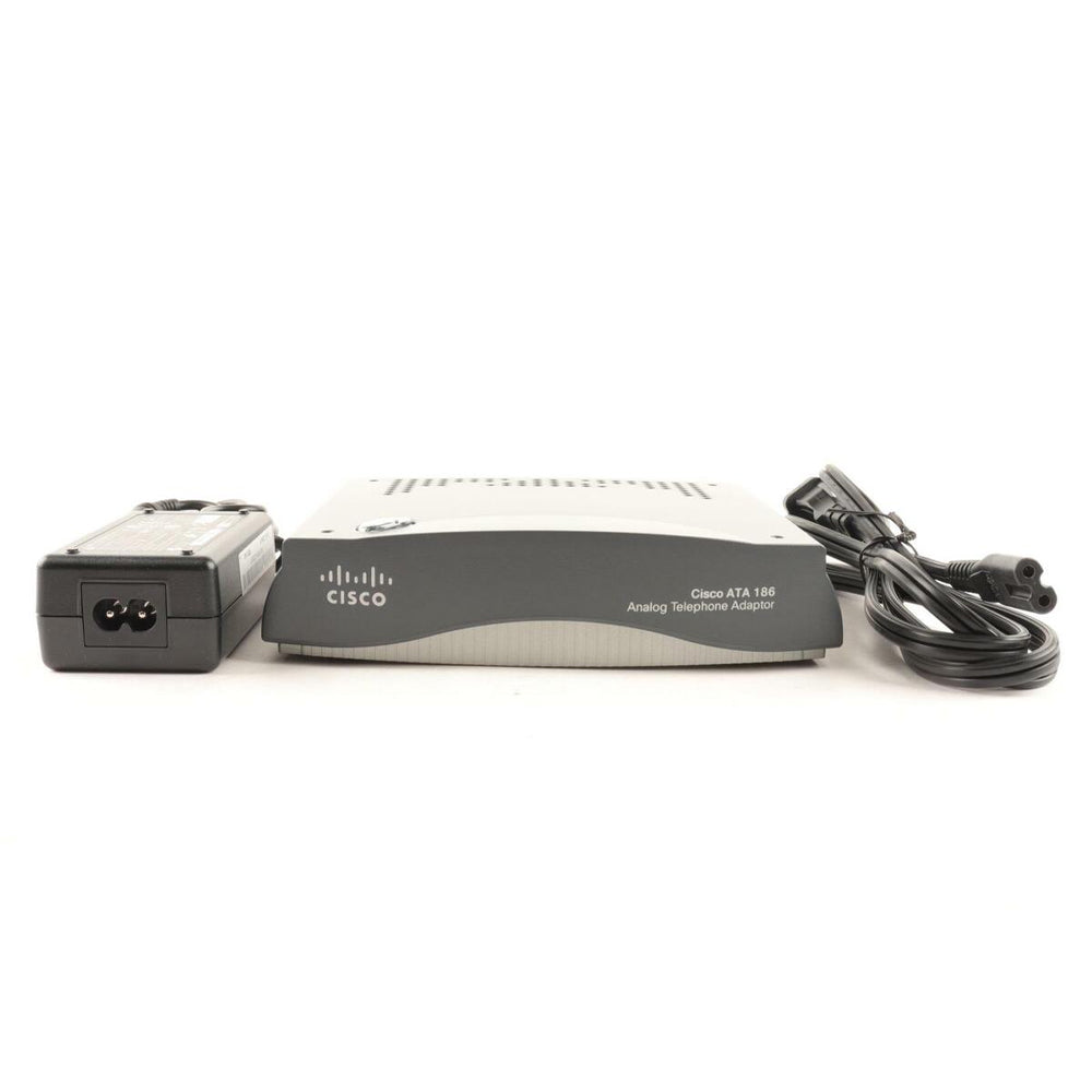 Cisco ATA-186-I1-A VOIP Analog Telephone Adapter ATA 186 Modem