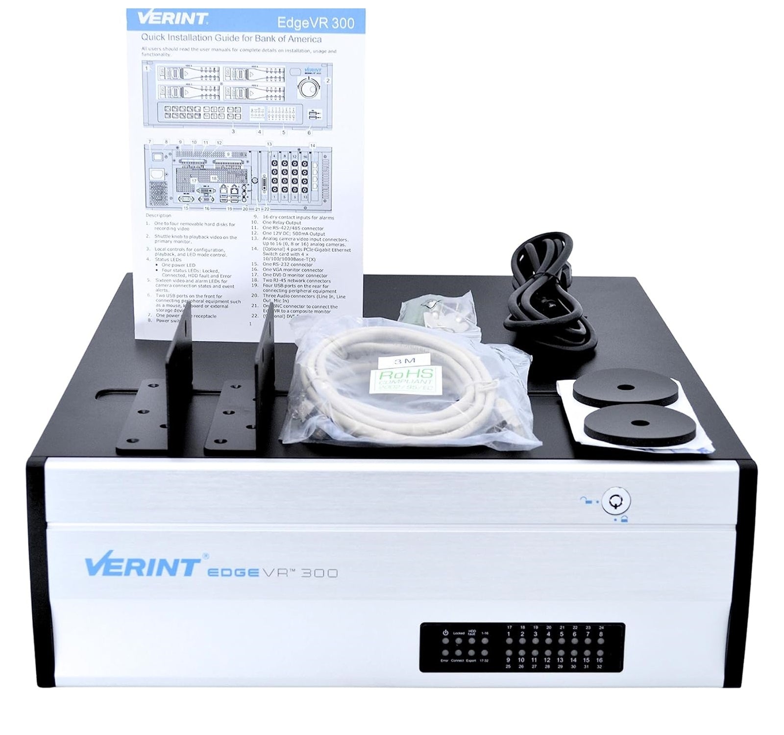 Verint BA-16-12R5 EdgeVR 300 Surveillance Network Video Recorder