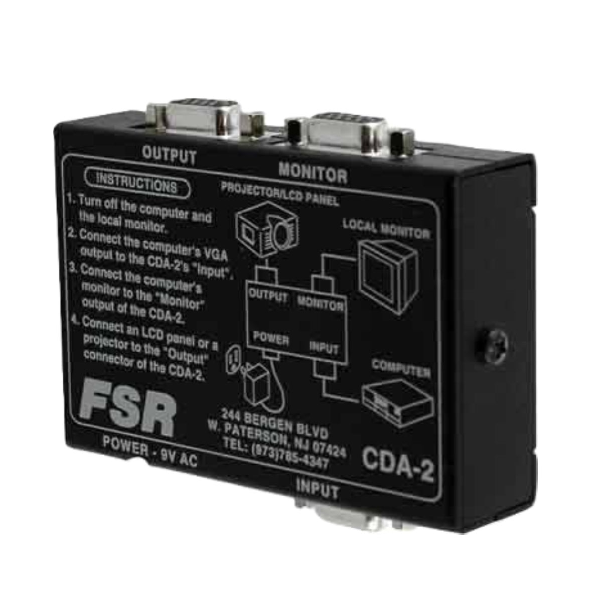 FSR CDA-2 1x2 Computer Video Distribution Amplifier