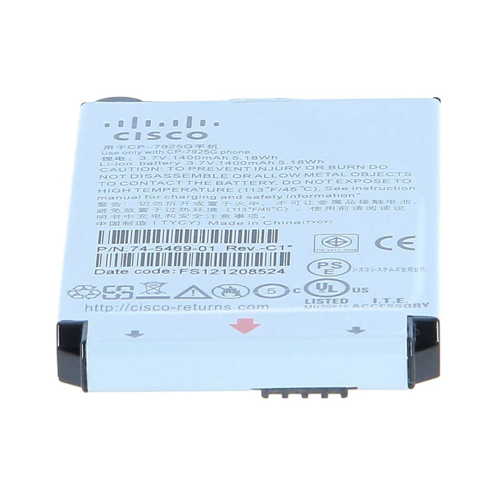 Cisco OEM CP-7925G 1500 mAh Extended Battery