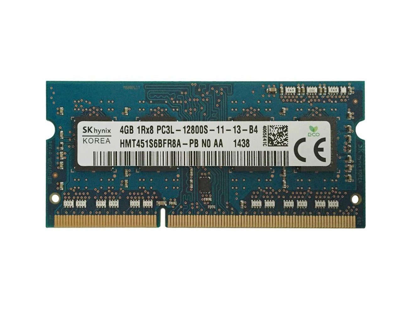 SK Hynix HMT451S6BFR8A-PB 4GB PC3L-12800S DDR3-1600MHz SODIMM Laptop Memory Card, Lot of 5