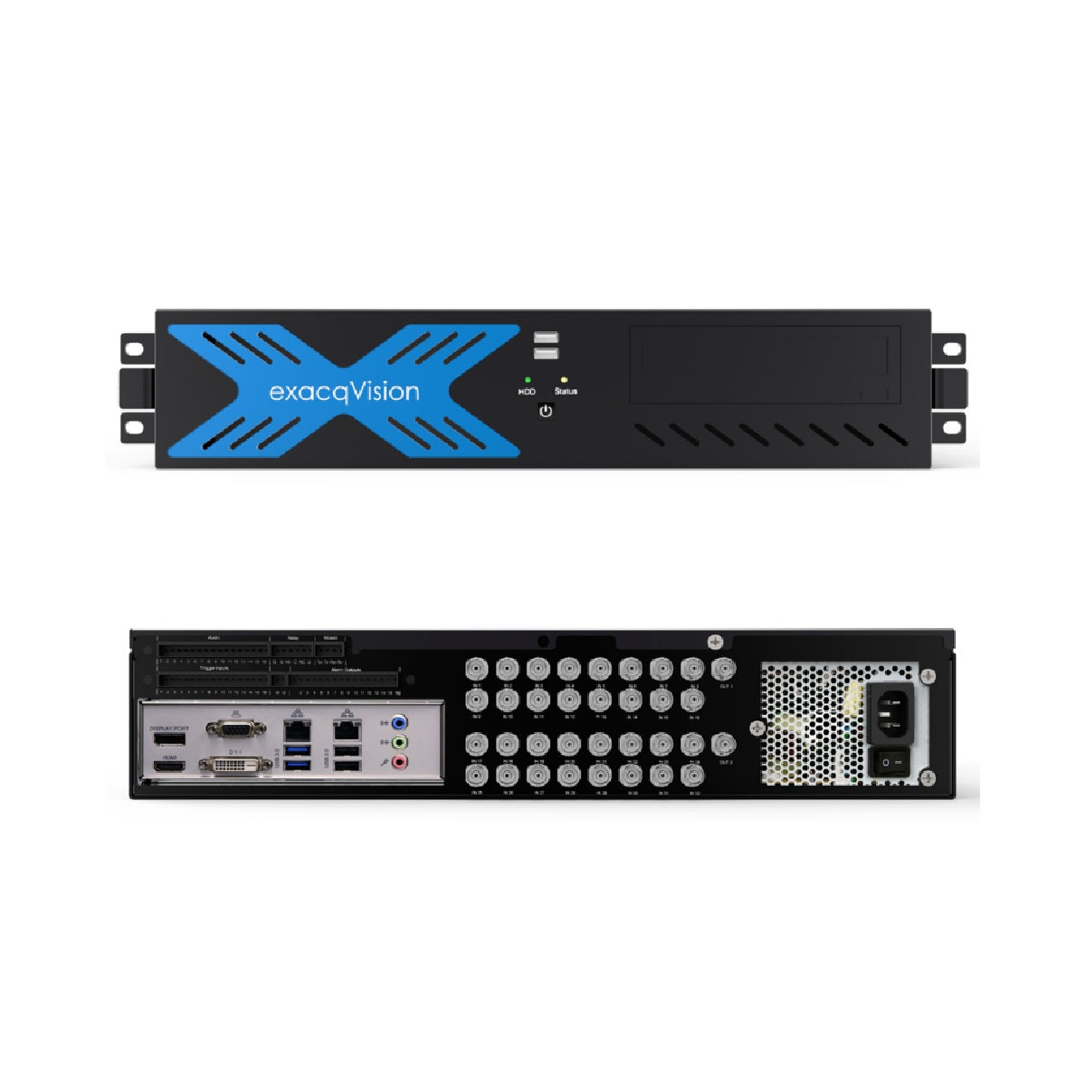 Exacq IP04-06T-R2A-E IP 2U recorder with 4 IP Cameras