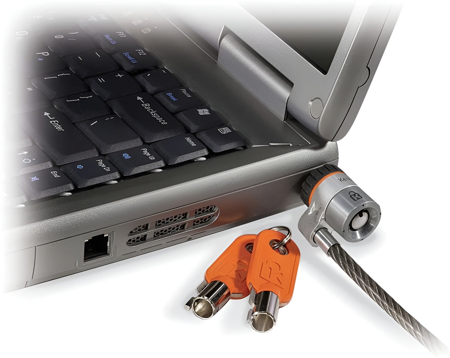 Kensington K64068E MicroSaver Keyed Laptop Security Cable Lock w/ 2 Keys
