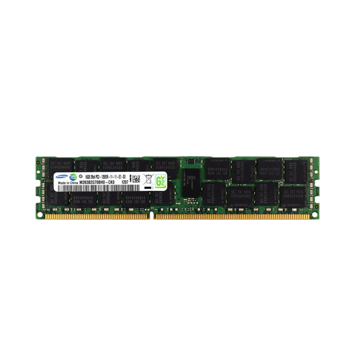 Samsung DDR3-1600 16GB ECC/REG Samsung Chip Server Memory (M393B2G70BH0-YK0)
