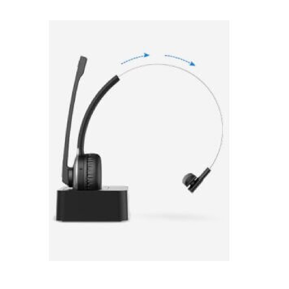MiPow MPBH231AB BH231A Bluetooth Mono Wireless On Ear Headset Black