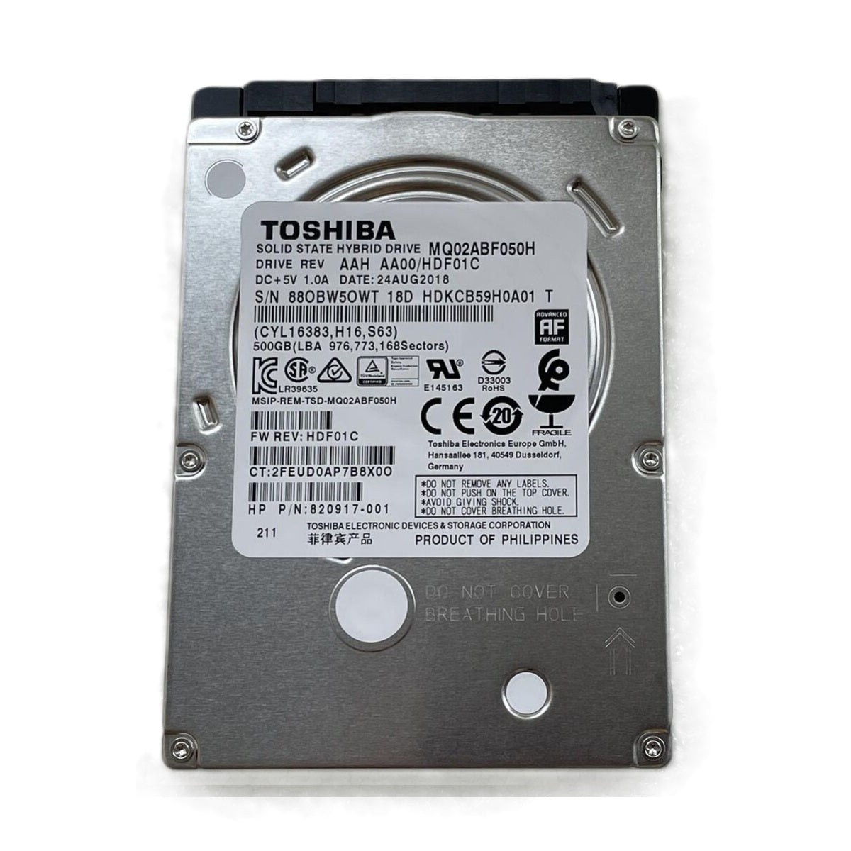 Toshiba MQ02ABF050H 500GB 2.5" Internal Hybrid Drive