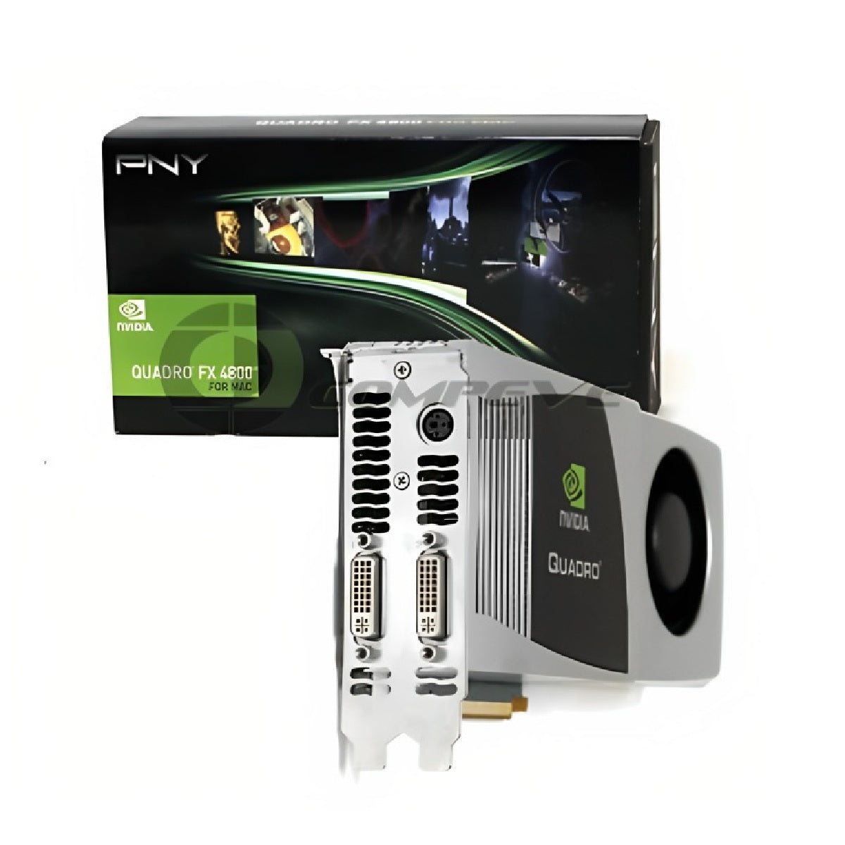 PNY VCQFX4800MACX16-T-GPU NVIDIA QUADRO FX 4800 1.5GB 384-BIT GDDR3 PCI E 2.0 x16 Graphics Card For MAC PRO.