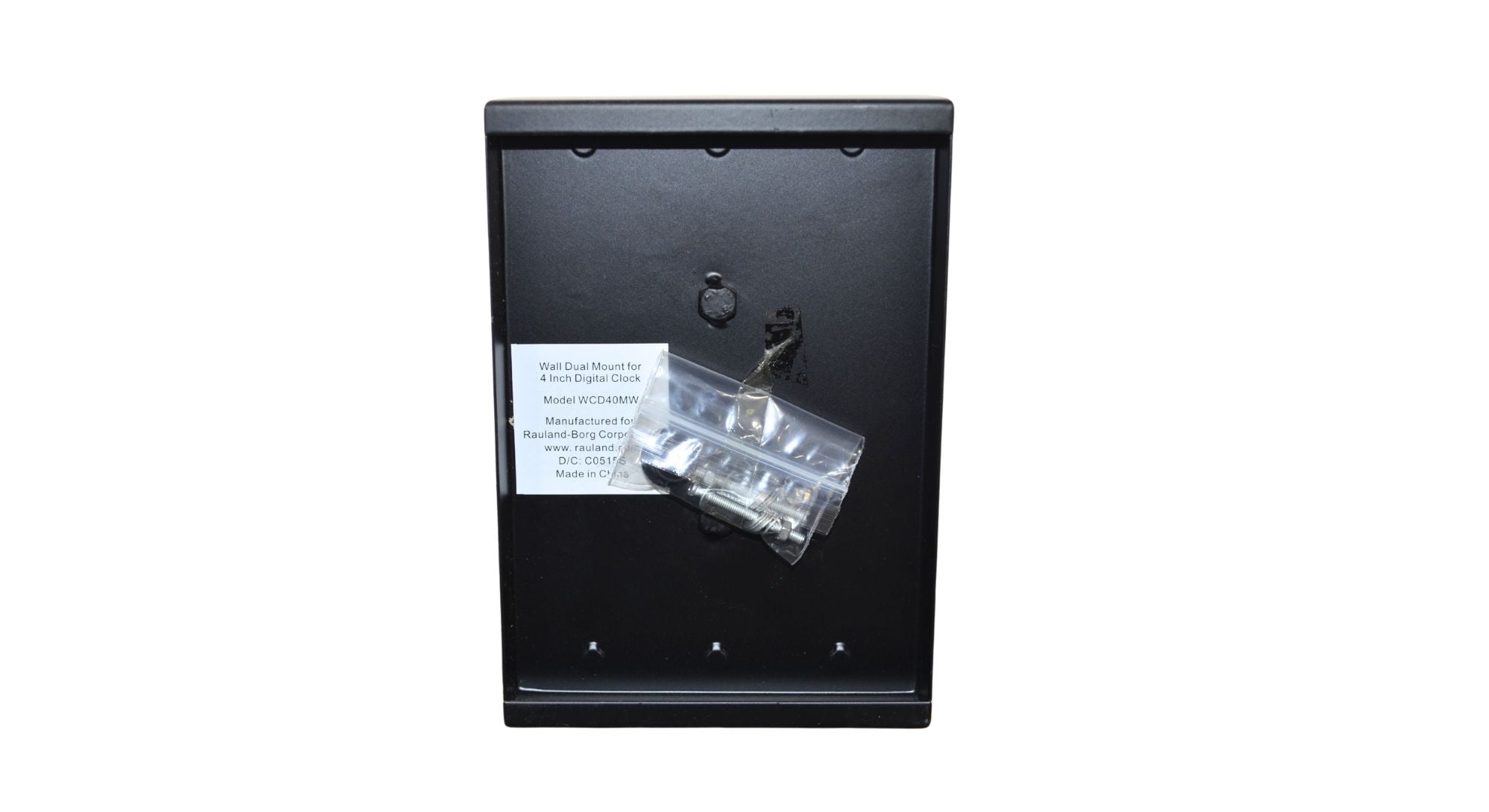 Rauland WCD40MW Wall Mount Dual Face Mounting Kit for 4" Digital Clocks