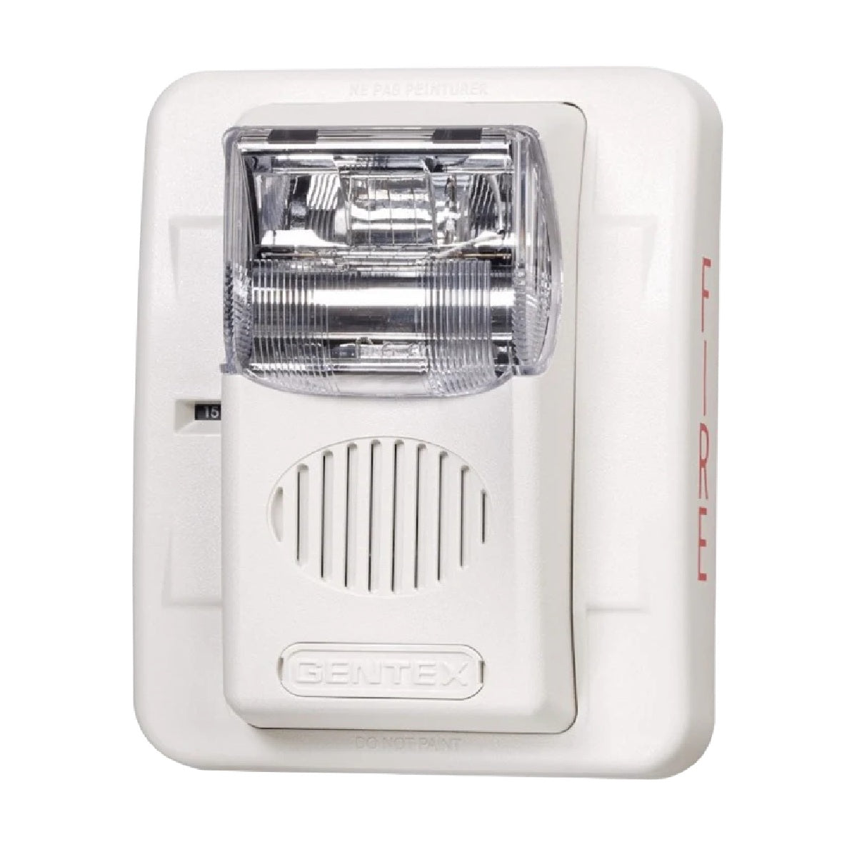 Gentex GEC3-24PWW Commander3 Series Multi-Candela Horn Strobe