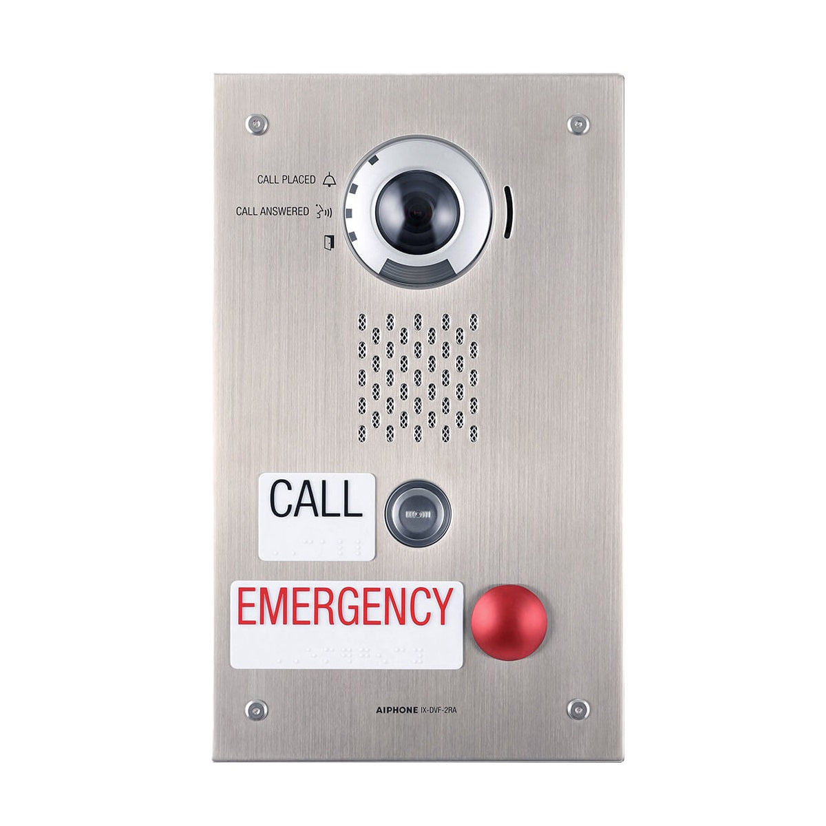 Aiphone IX-DVF-2RA IP Video Emergency Station, SIP Compatible, ADA Compliant
