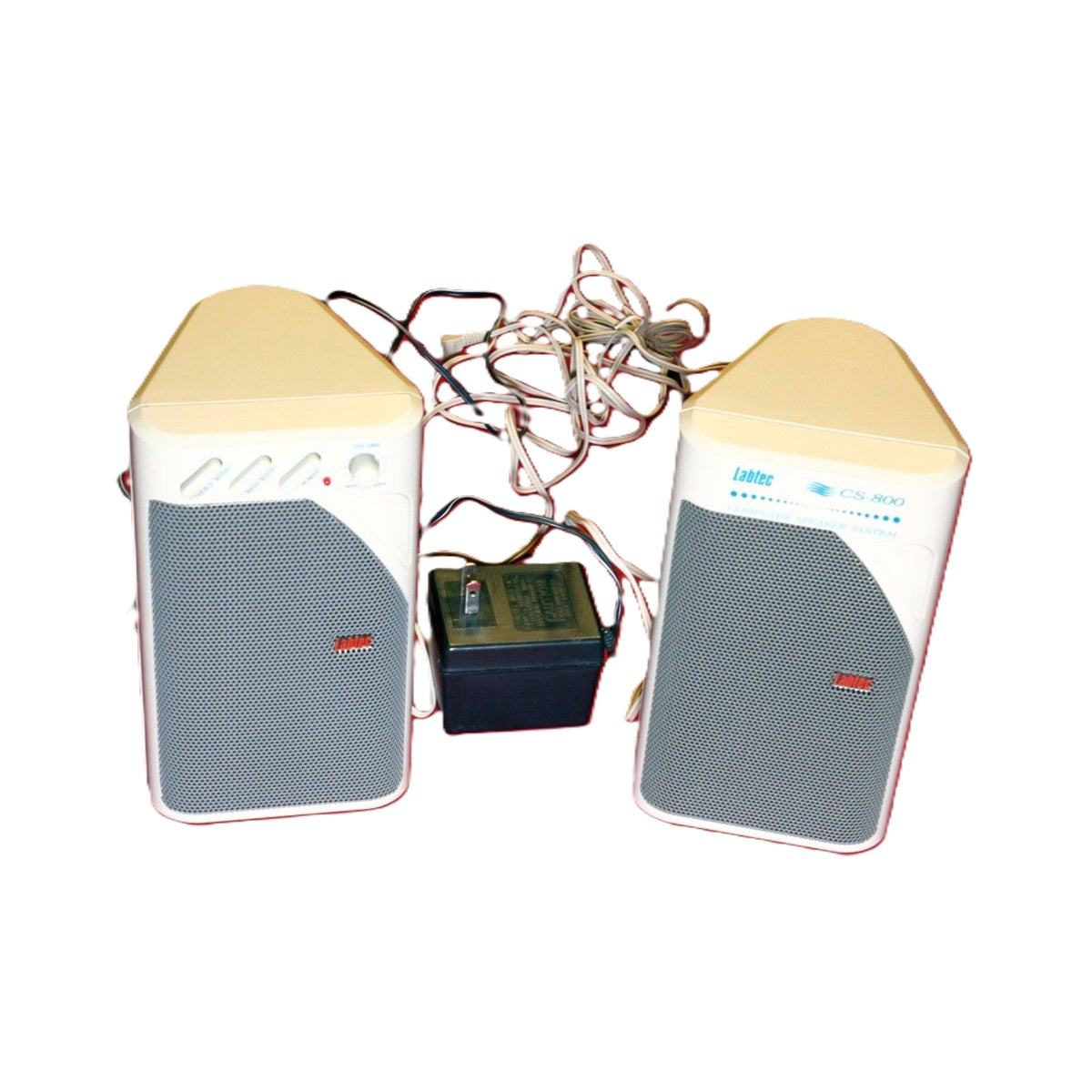 Logitech Labtec LCS-800 Amplified Computer Speakers with AD-800 Power Adapter