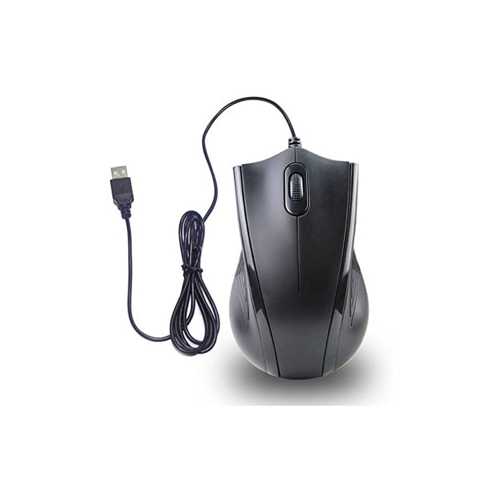 iMicro MO-M128MI Wired USB Optical Mouse, Black