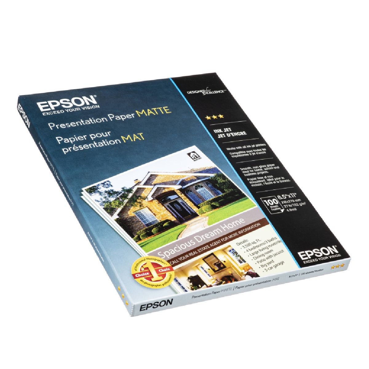 Epson S041062 Presentation Paper Matte, 8.5