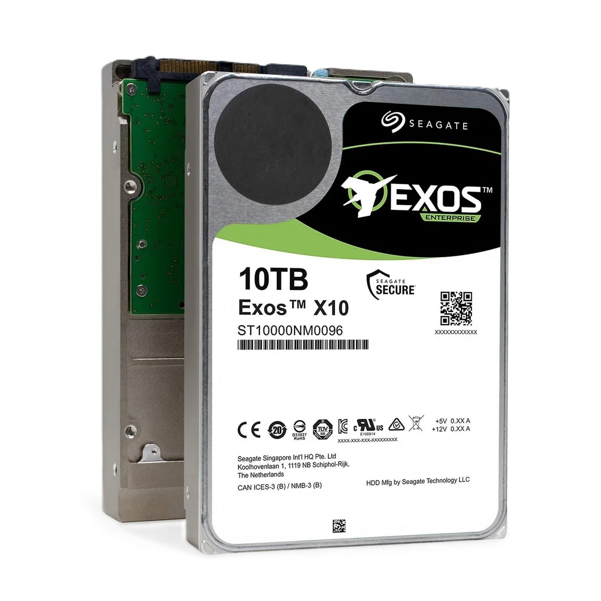 Seagate Exos X10 Enterprise Hard Drive ST10000NM0096 10 TB - SAS 12Gb/s