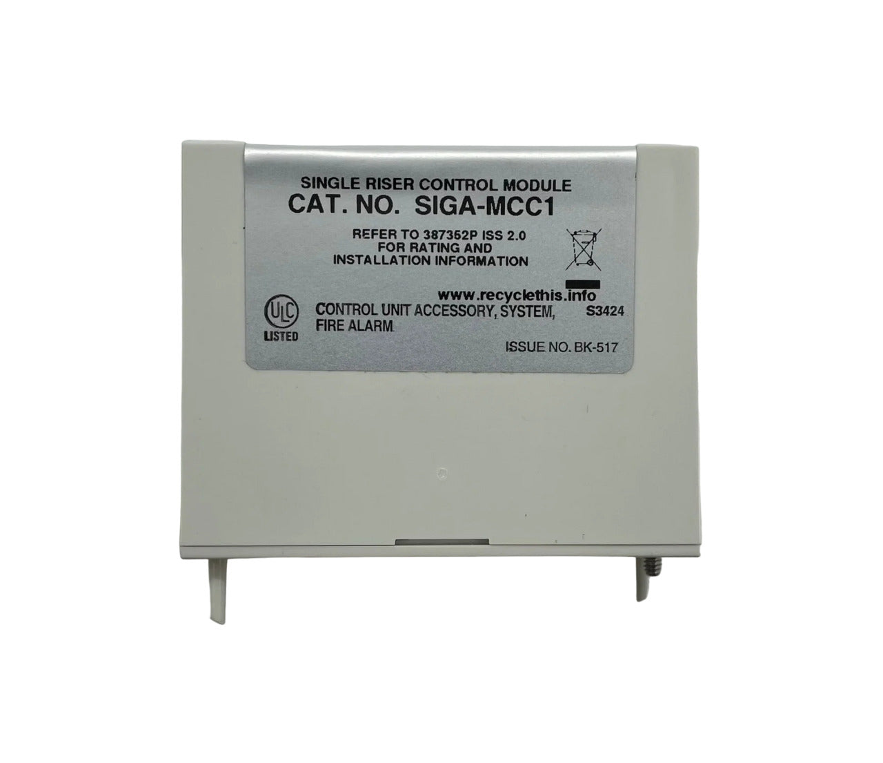 Edwards Signaling SIGA-MCC1 Single Riser Control Signal I/O Module