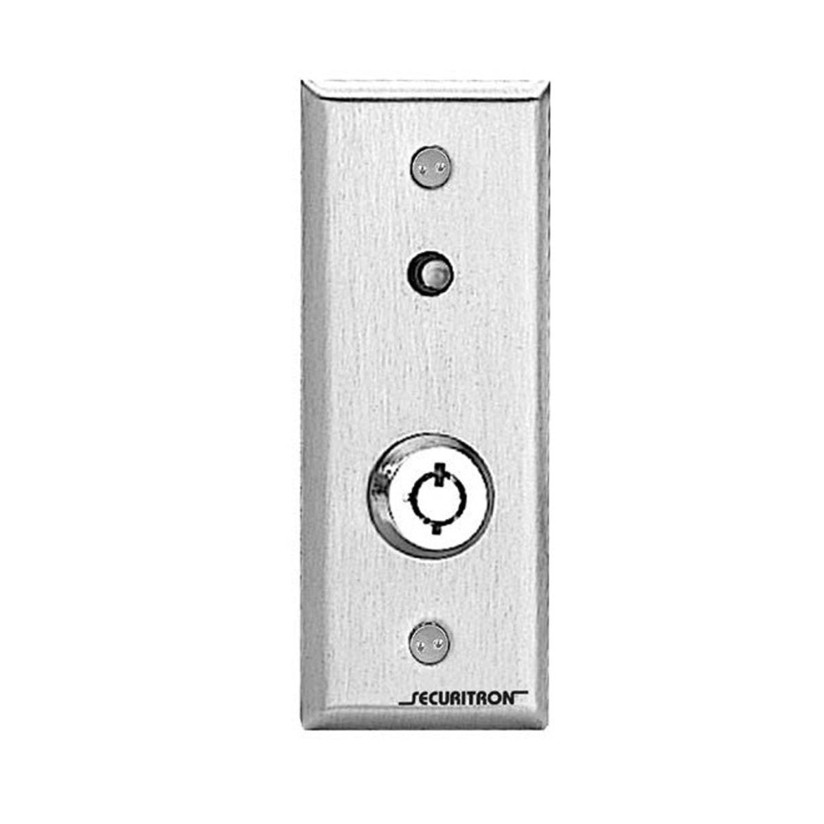 Securitron KP1N Tubular Narrow Stile Momentary Keyswitch