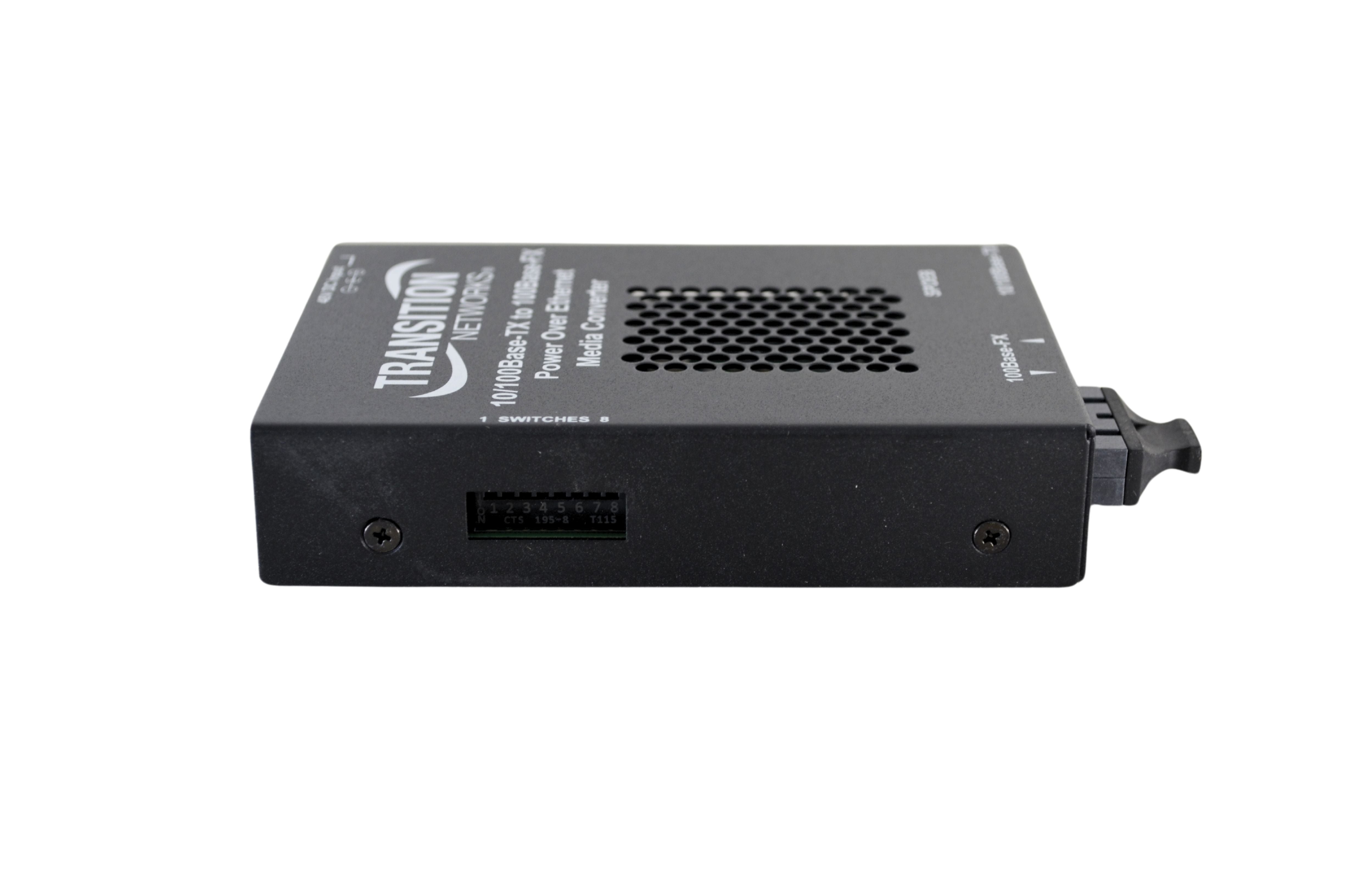 Transition Networks SPOEB1013-105-N Stand-alone Fast Ethernet PoE Media Converter