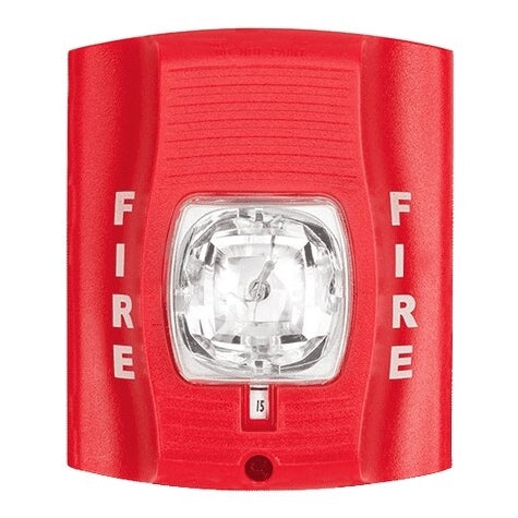 System Sensor SR SpectrAlert Wall-Mount Multi-candela Strobe 12/24V, Red