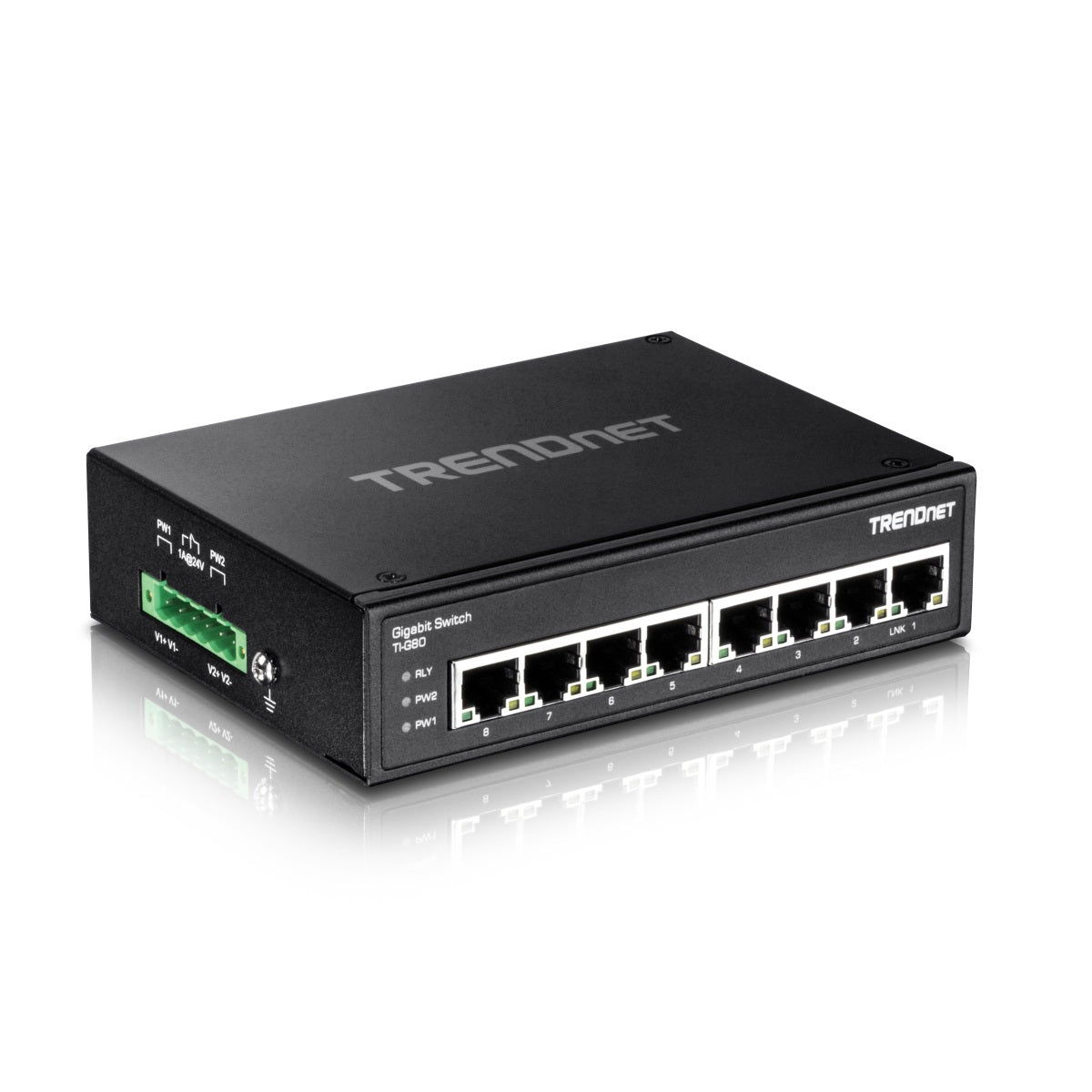 TRENDnet TI-G80 8-port hardened Industrial Gigabit Switch