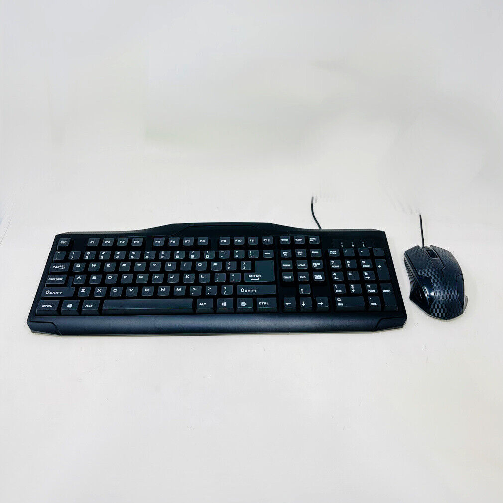 iMicro KB-IM5159 USB Wired English Keyboard and Mouse Combo (Black)