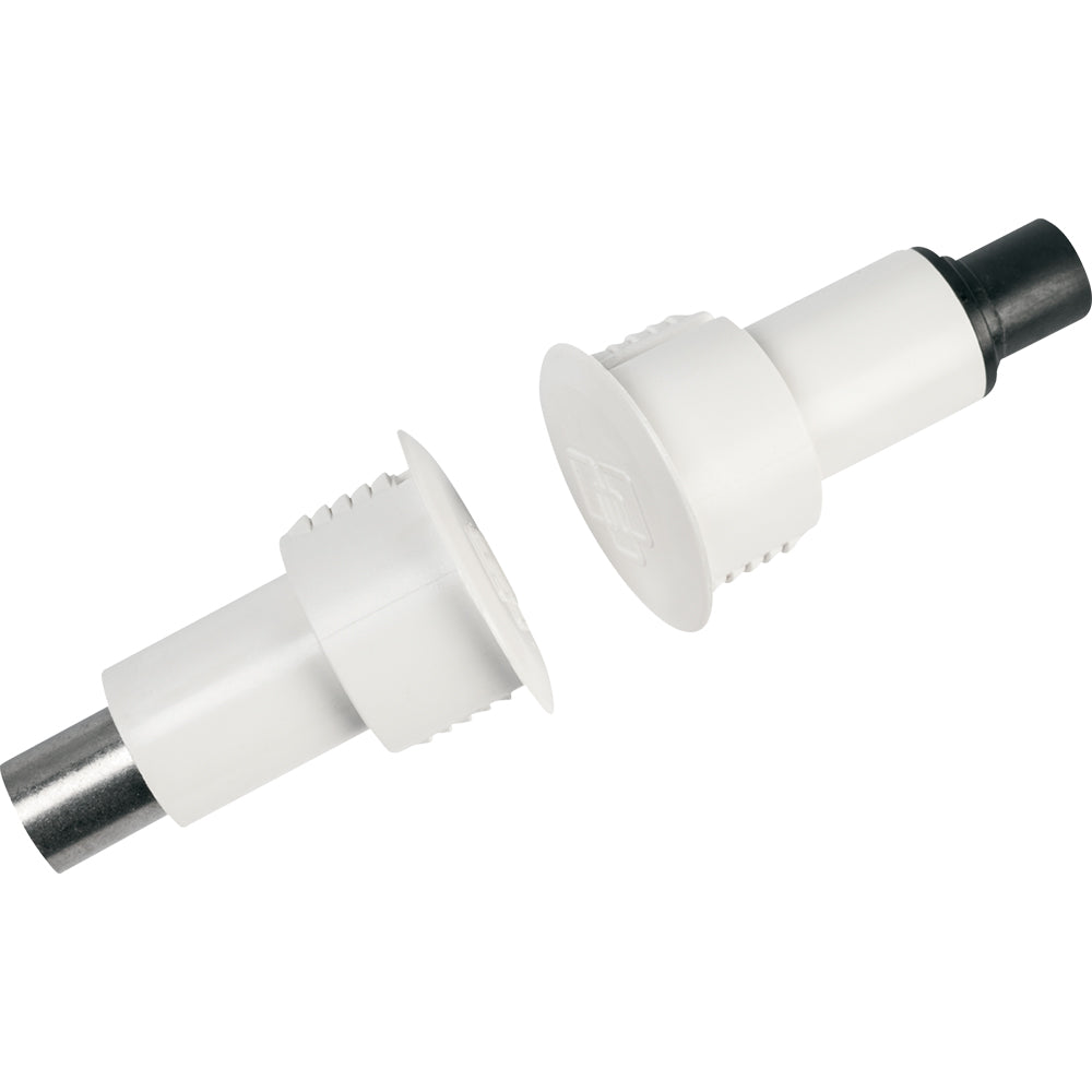 GE Security Interlogix 1076D-N, Recessed Steel Door Contact with Wire Leads, White