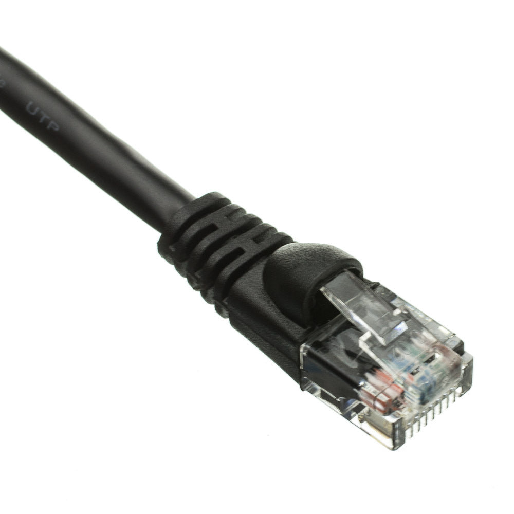 CableWholesale 10X6-02207 Cat5e Black Copper Ethernet Cable