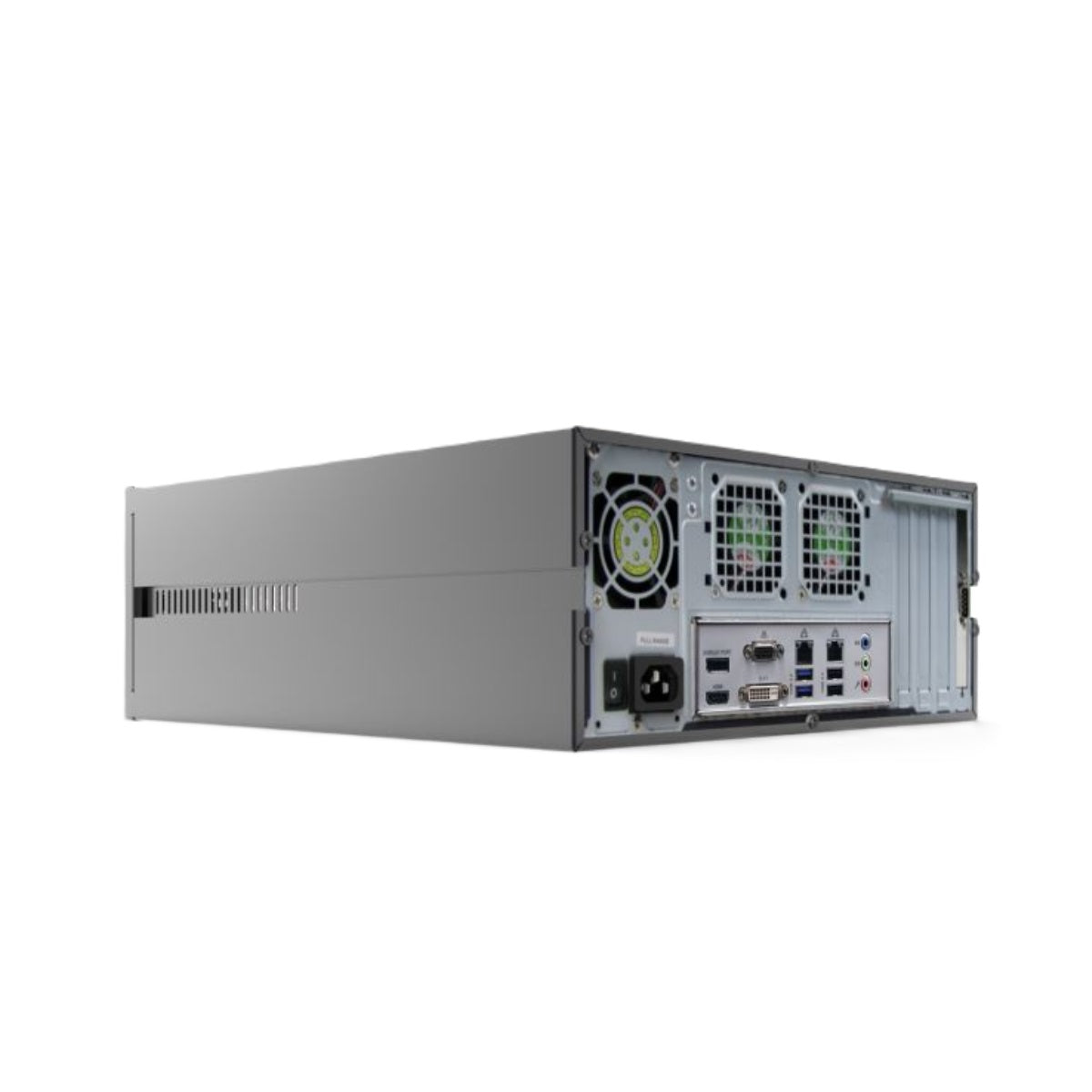 exacqVision A-series Hybrid Desktop Recorder Win10, With 8 IP Cameras Licenses (64 Max.) And 16 Analog At 30 FPS, 8 TB, Professional Client