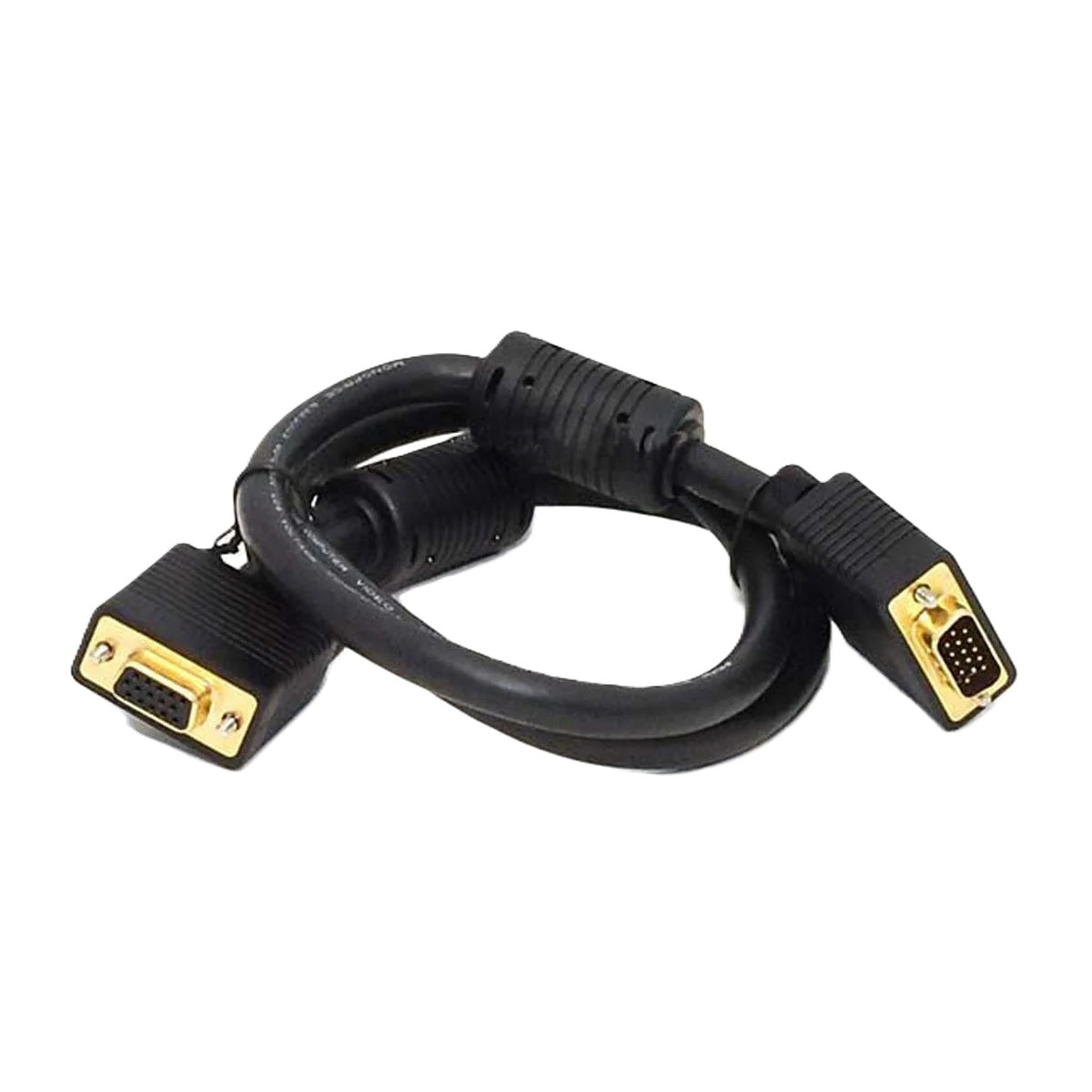 Monoprice 2897 3ft SVGA Super VGA M/F Monitor Cable w/ ferrites