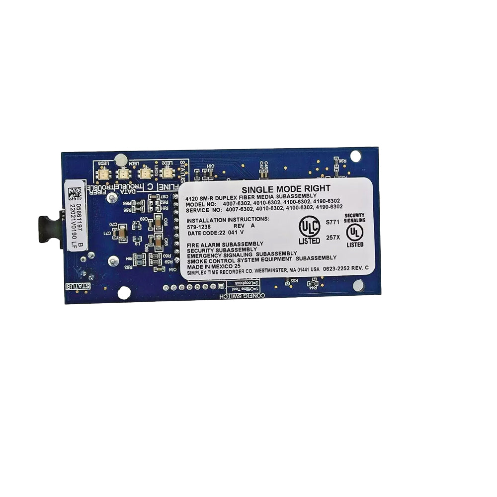 Simplex 4007-6302 4120-SM-R Duplex Fiber Media