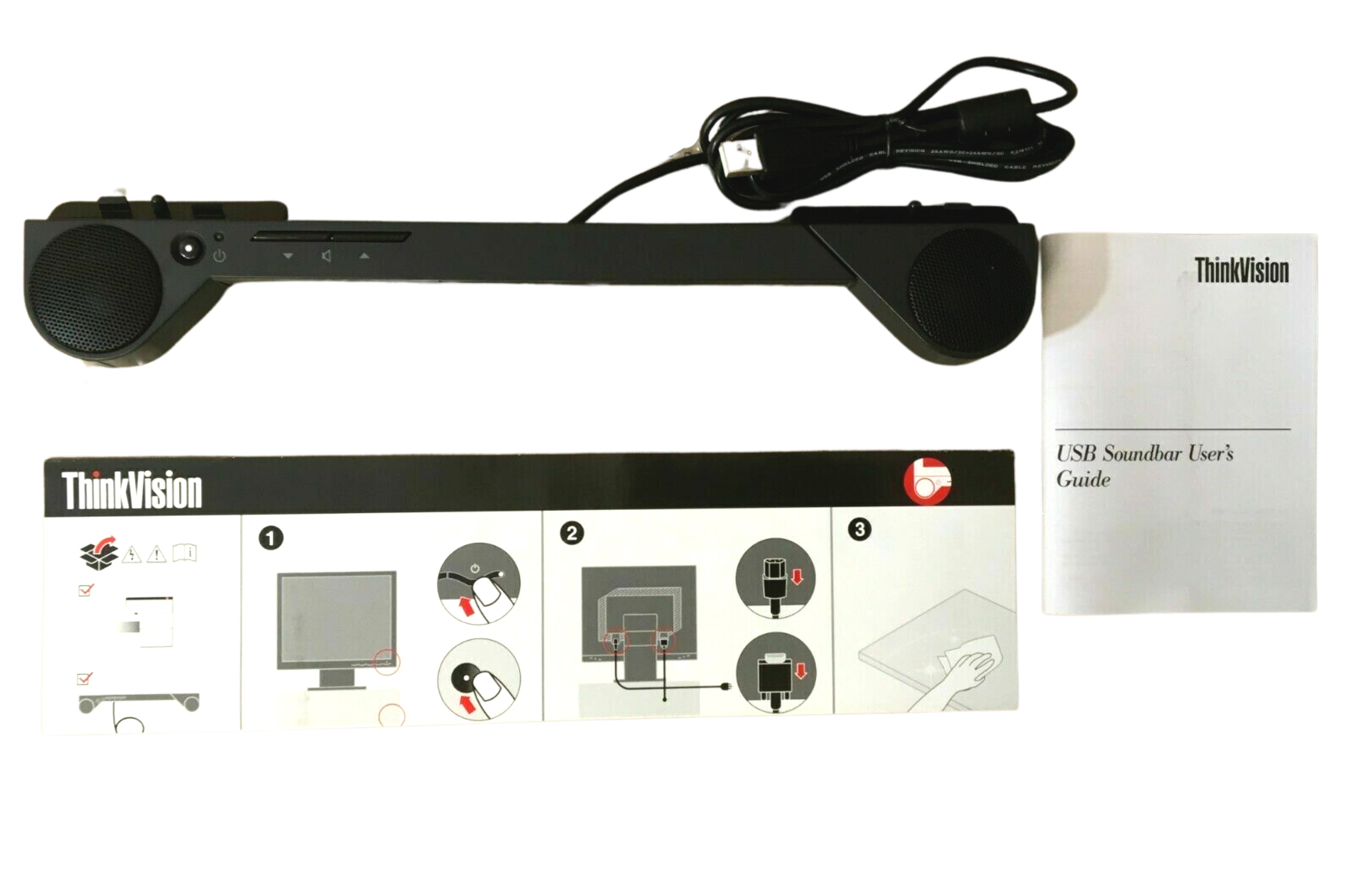 Lenovo 40Y7616 Thinkvision USB Soundbar Black