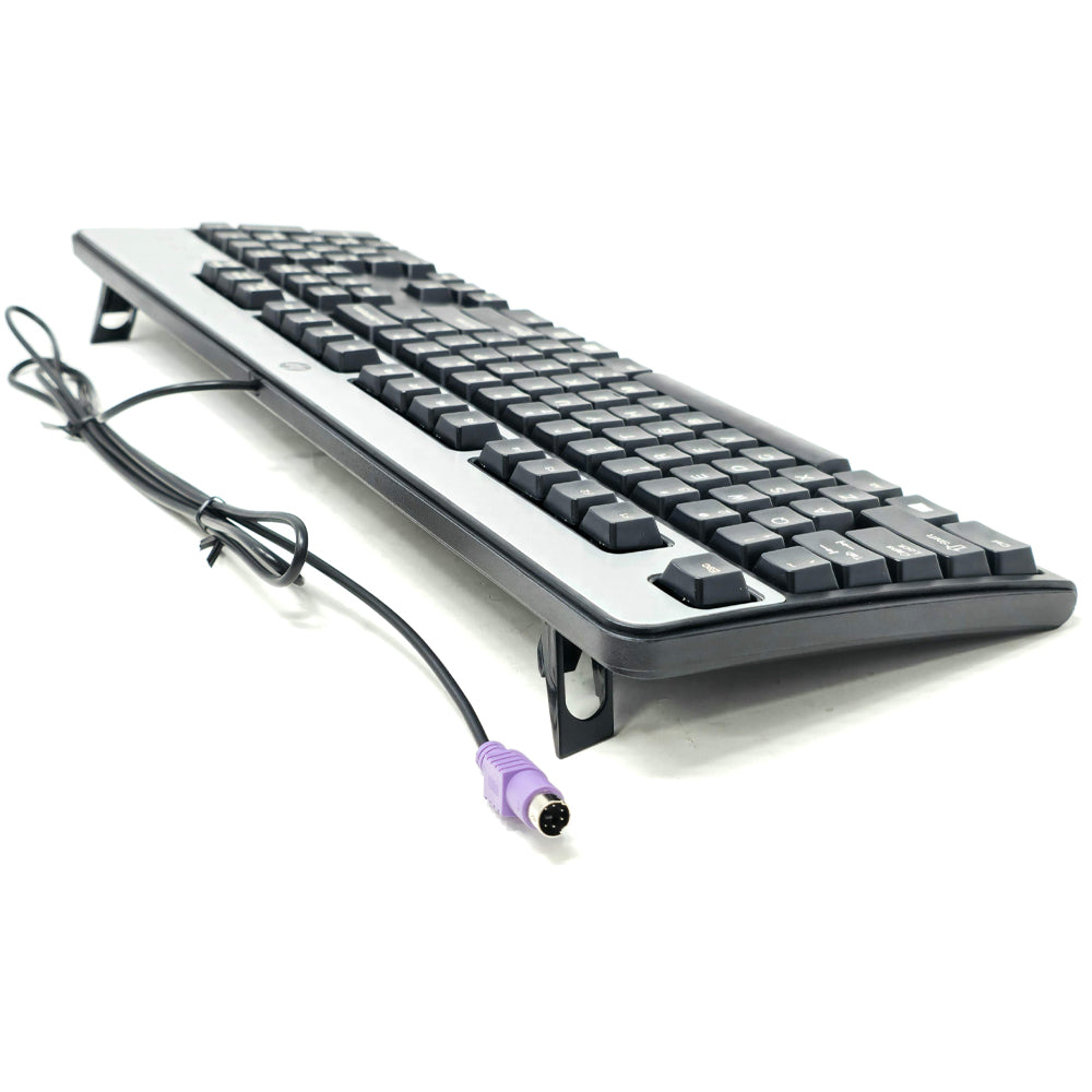 HP 434820-001 Black + Silver PS/2 Wired Keyboard