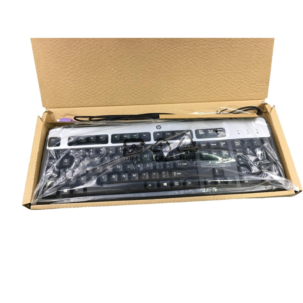 HP 434820-001 Black + Silver PS/2 Wired Keyboard