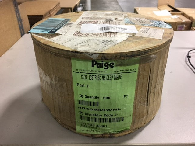 Paige 454698AWHL Cable 500 feet - 12/2C 19STR BC NS CL3P