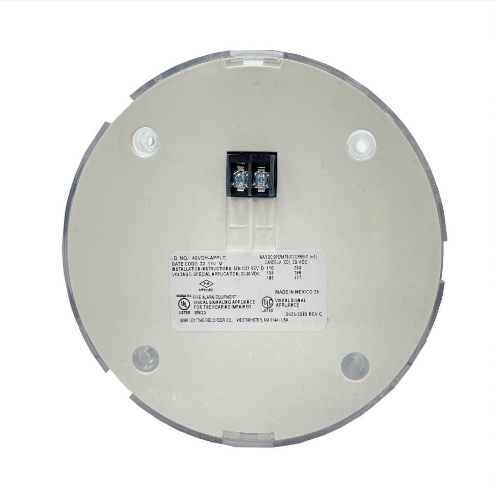 Simplex 49VOH-APPLC Addressable Ceilng Mount Strobe