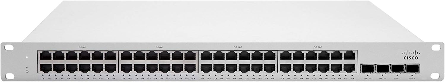 Cisco Meraki MS225-48FP 48-Port, Cloud-Managed Stackable Access Switches