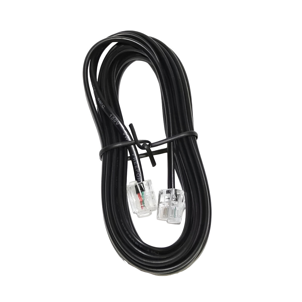 HP 8121-0811 10ft. 2-Wire RJ11 (M) Connector Telephone Fax Cable Cord, Pack of 50