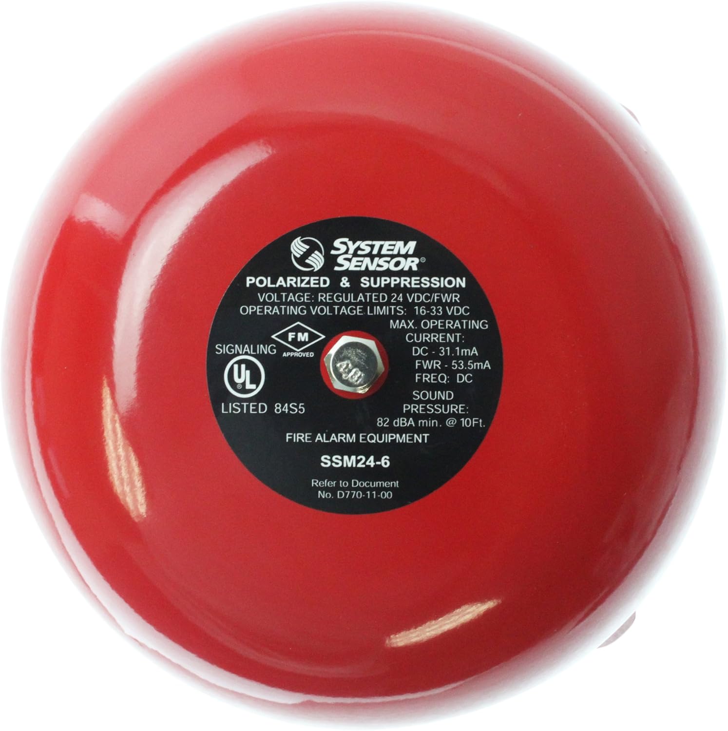 System Sensor SSM24-6 Alarm Bell