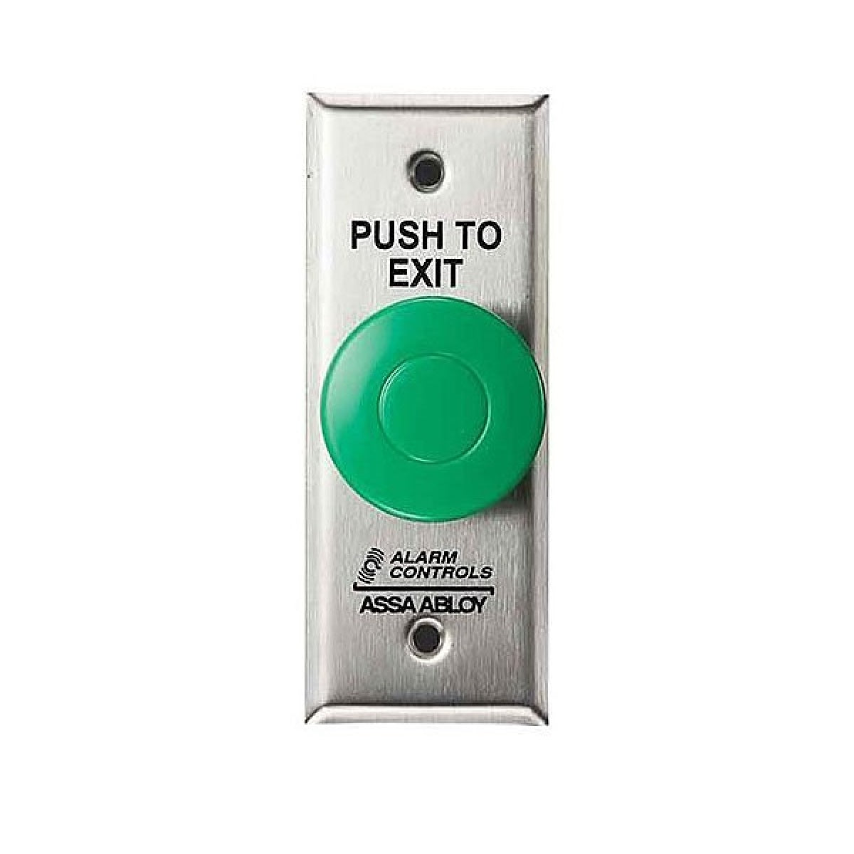 Alarm Controls AC-TS14N 1-1/2" Mushroom Green Button, Pneumatic Time Delay, Narrow Request to Exit Station